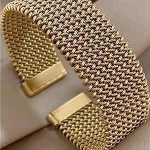 Gold Mesh Bracelet and bangle Set